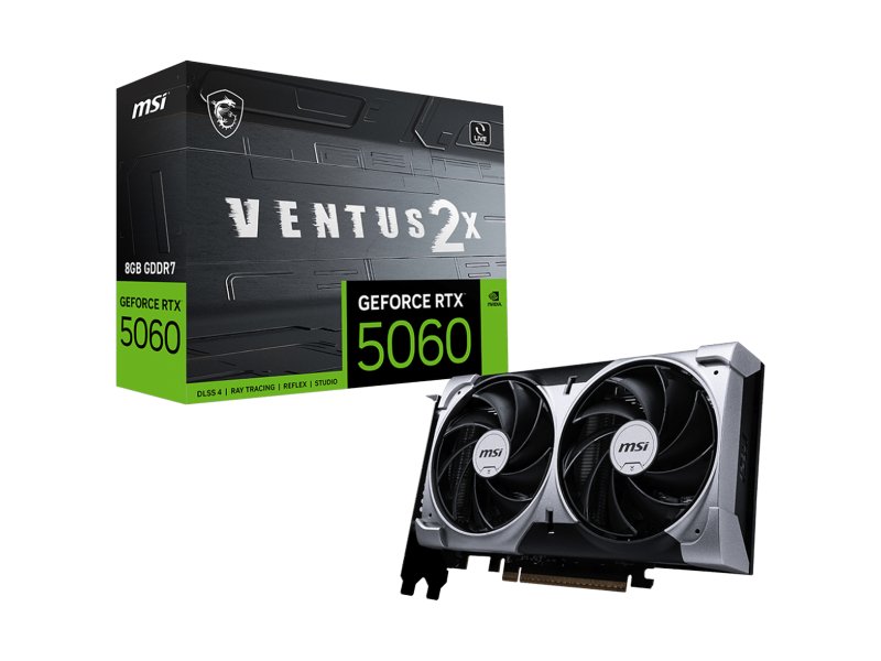 Видеокарта MSI Nvidia GeForce RTX 5060 Ventus [RTX 5060 8G VENTUS 2X]