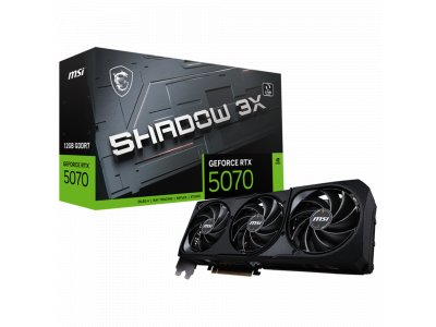 Видеокарта MSI Nvidia GeForce RTX 5070 SHADOW 3X [RTX 5070 12G SHADOW 3X]