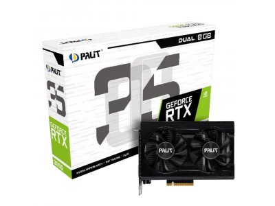 Видеокарта Palit Nvidia GeForce RTX 3050 DUAL [NE63050018P1-1070D]