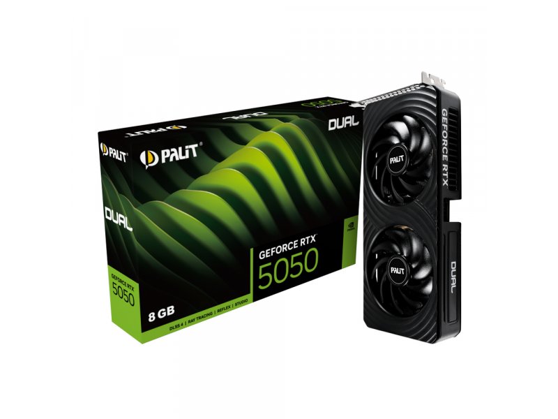 Видеокарта Palit Nvidia GeForce RTX 5050 DUAL [NE65050019P1-GB2070D]