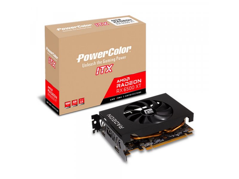 Видеокарта PowerColor AMD Radeon RX 6500XT [AXRX 6500XT 4GBD6-DH]