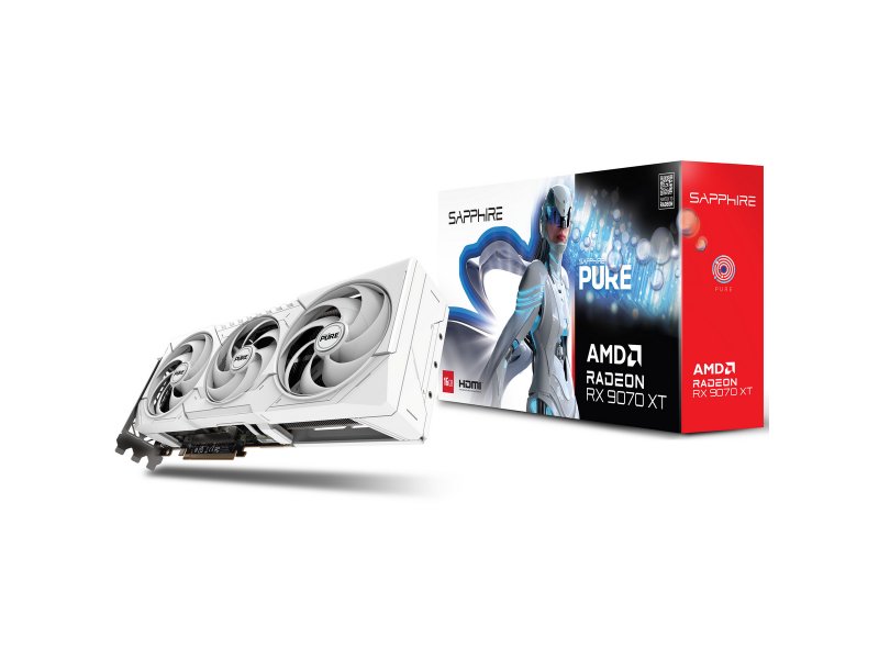 Видеокарта Sapphire AMD Radeon RX 9070XT PURE [11348-02-20G]