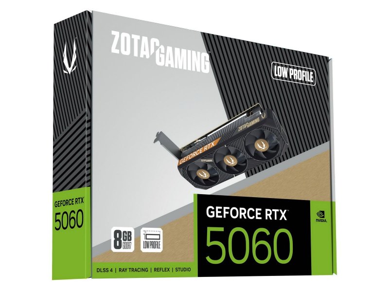 Видеокарта Zotac Nvidia GeForce RTX 5060 LOW PROFILE [ZT-B50600L-10L]