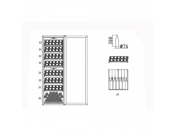 Винный шкаф Caso WineComfort 180 Винный шкаф Caso WineComfort 180