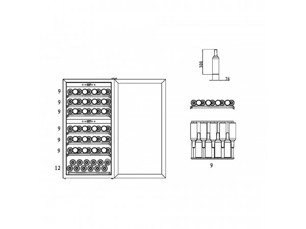 Винный шкаф Caso WineComfort 66 Silver Винный шкаф Caso WineComfort 66 Silver
