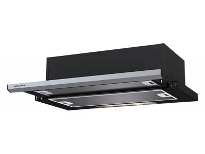 Встраиваемая вытяжка Krona Kamilla 600 slim черный/нержавеющая сталь