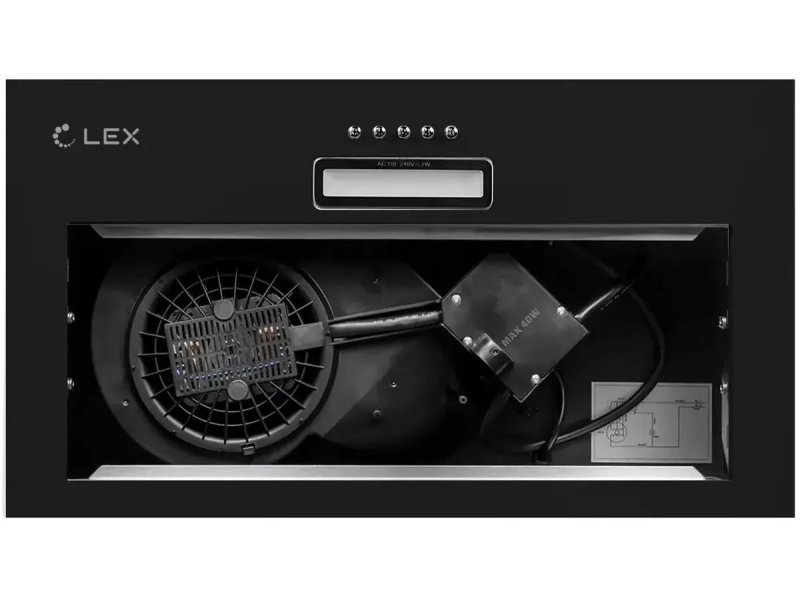 Встраиваемая вытяжка Lex GS Bloc Light 600 черный