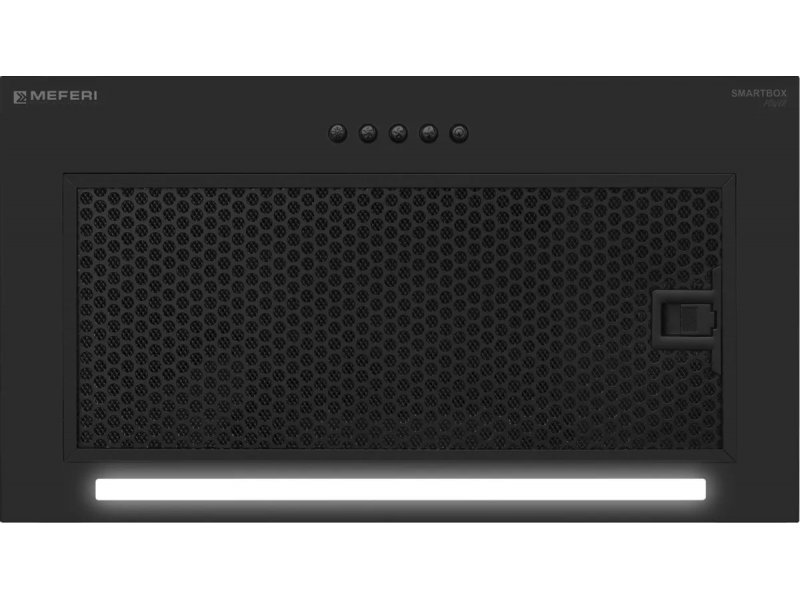 Meferi Power SmartBox52BK передняя панель крупный план пять кнопок управления логотип Meferi