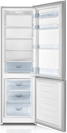 Gorenje RK4181PW4 двухкамерный холодильник с открытыми дверцами — вид спереди