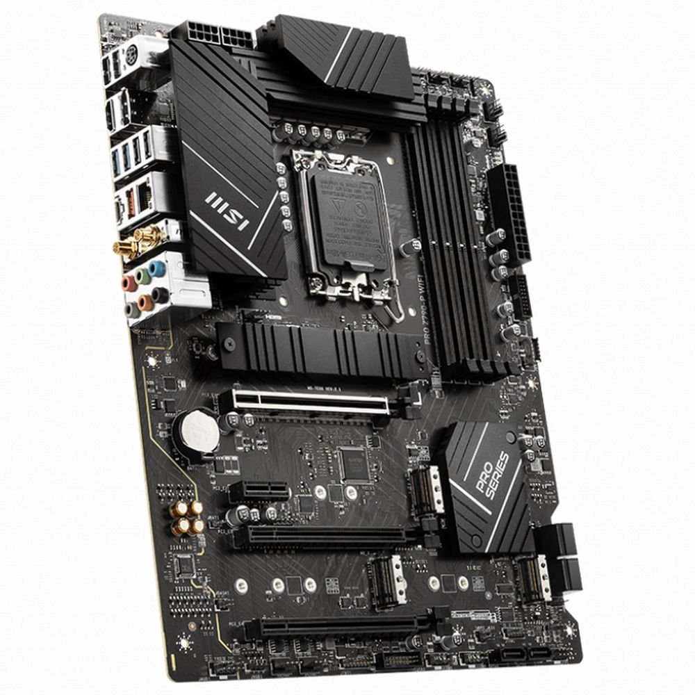 MSI PRO Z790-P WIFI задняя панель портов и разъёмы питания ATX