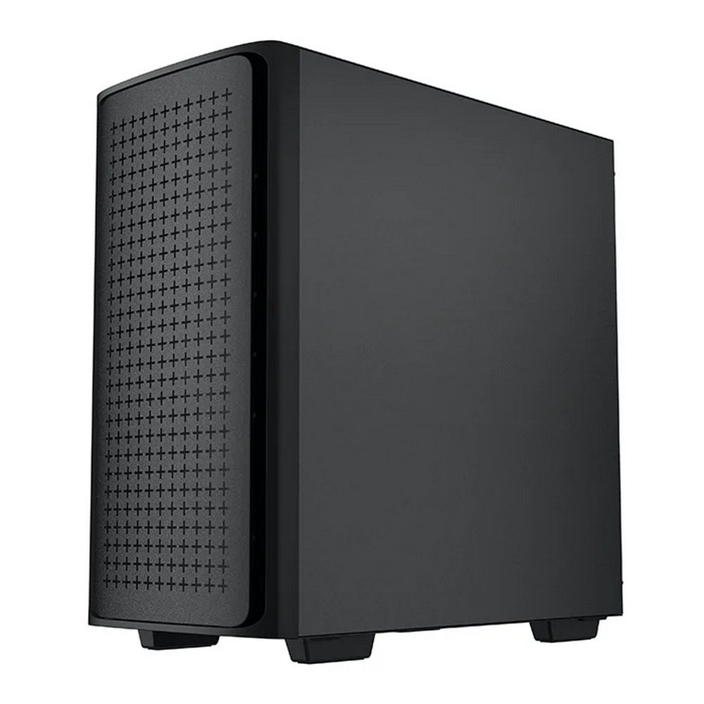 DeepCool CK560 боковой профиль вид справа перфорированная стенка минималистичный чёрный дизайн