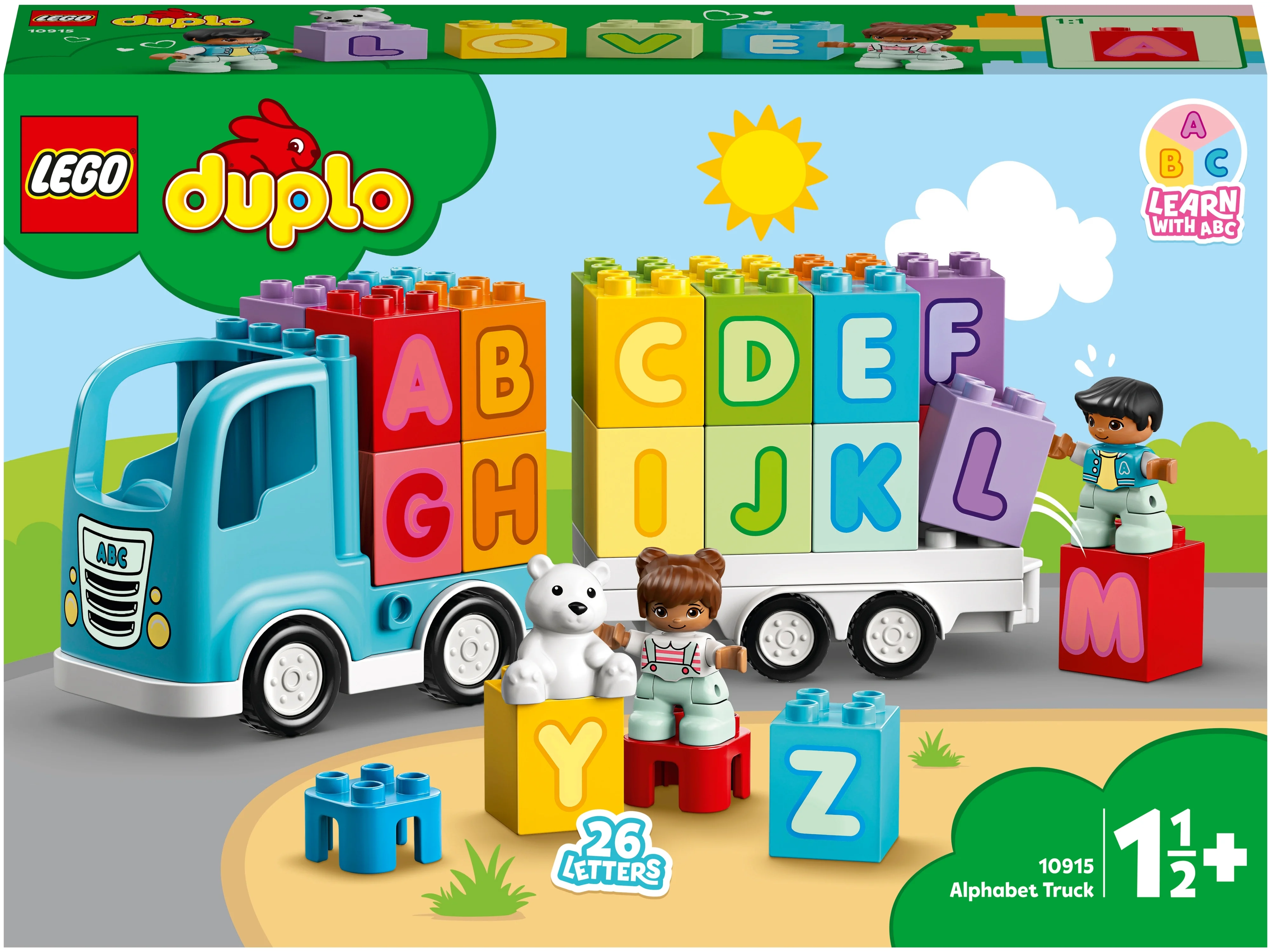 Конструктор LEGO DUPLO Creative Play 10915 Грузовик &laquo;Алфавит&raquo;, 36 дет.