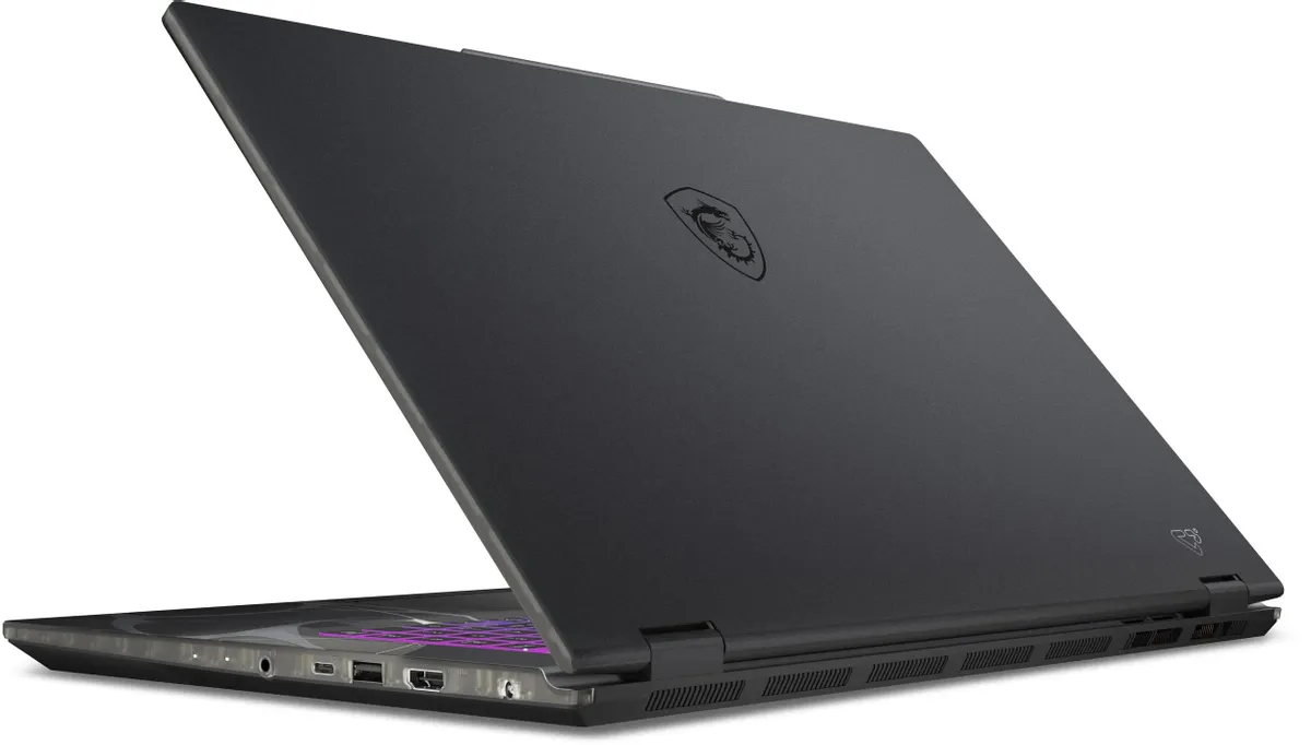 MSI Cyborg 17 B2RWFKG порты подключения сбоку — USB, HDMI, аудиоразъём, вентиляционные отверстия