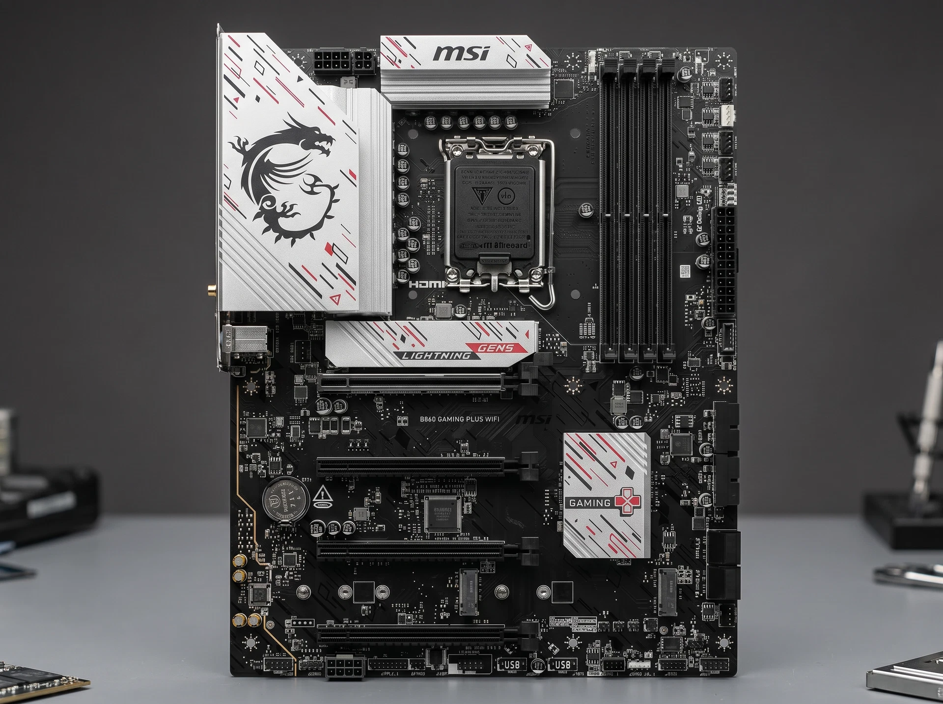 Материнская плата MSI B860 Gaming Plus Wifi, Socket LGA 1851, Intel B860, ATX, RTL - фото в интерьере