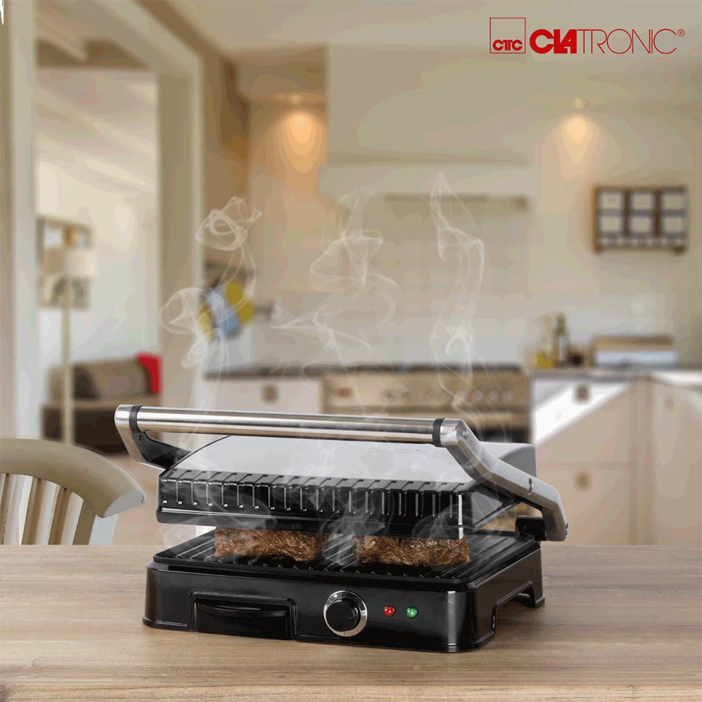 Гриль Clatronic KG 3487 schwarz-inox
