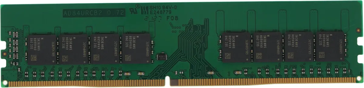 ADATA Premier AD4U320032G22-SGN DDR4 установка в слот DIMM материнской платы