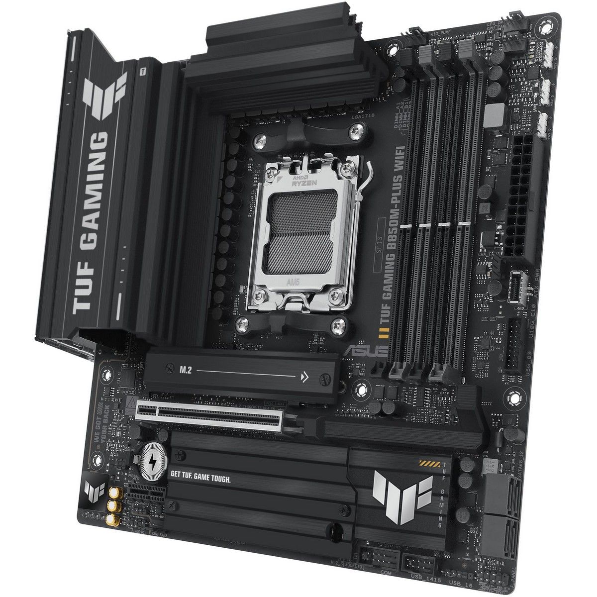 ASUS TUF Gaming B850M-Plus WiFi задняя панель портов USB и аудио