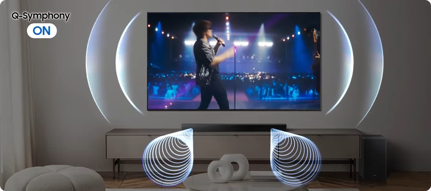 Samsung HW-B650F Q-Symphony &mdash; синхронная работа динамиков телевизора и саундбара