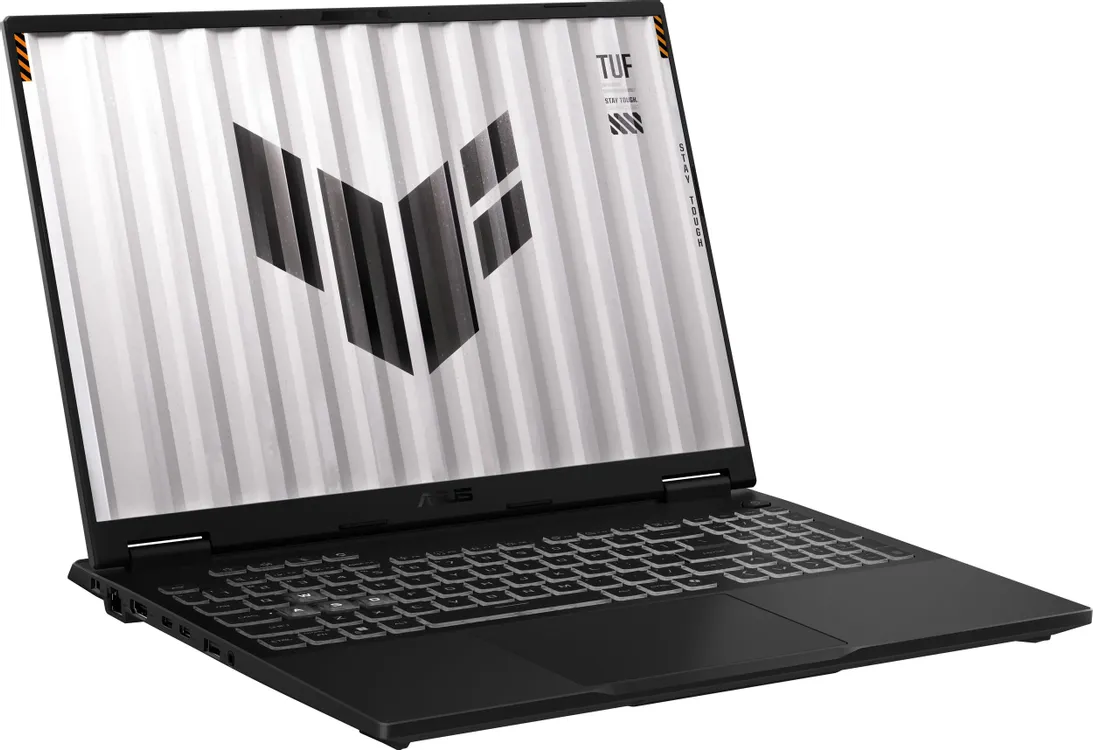 ASUS TUF Gaming F16 FX608JMI-TU254 вид сбоку, порты на левой грани корпуса
