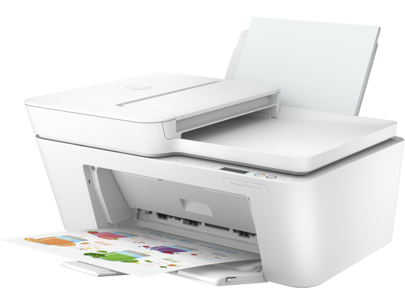 HP DeskJet Plus 4120 (OOV White) Catalog, Left facing