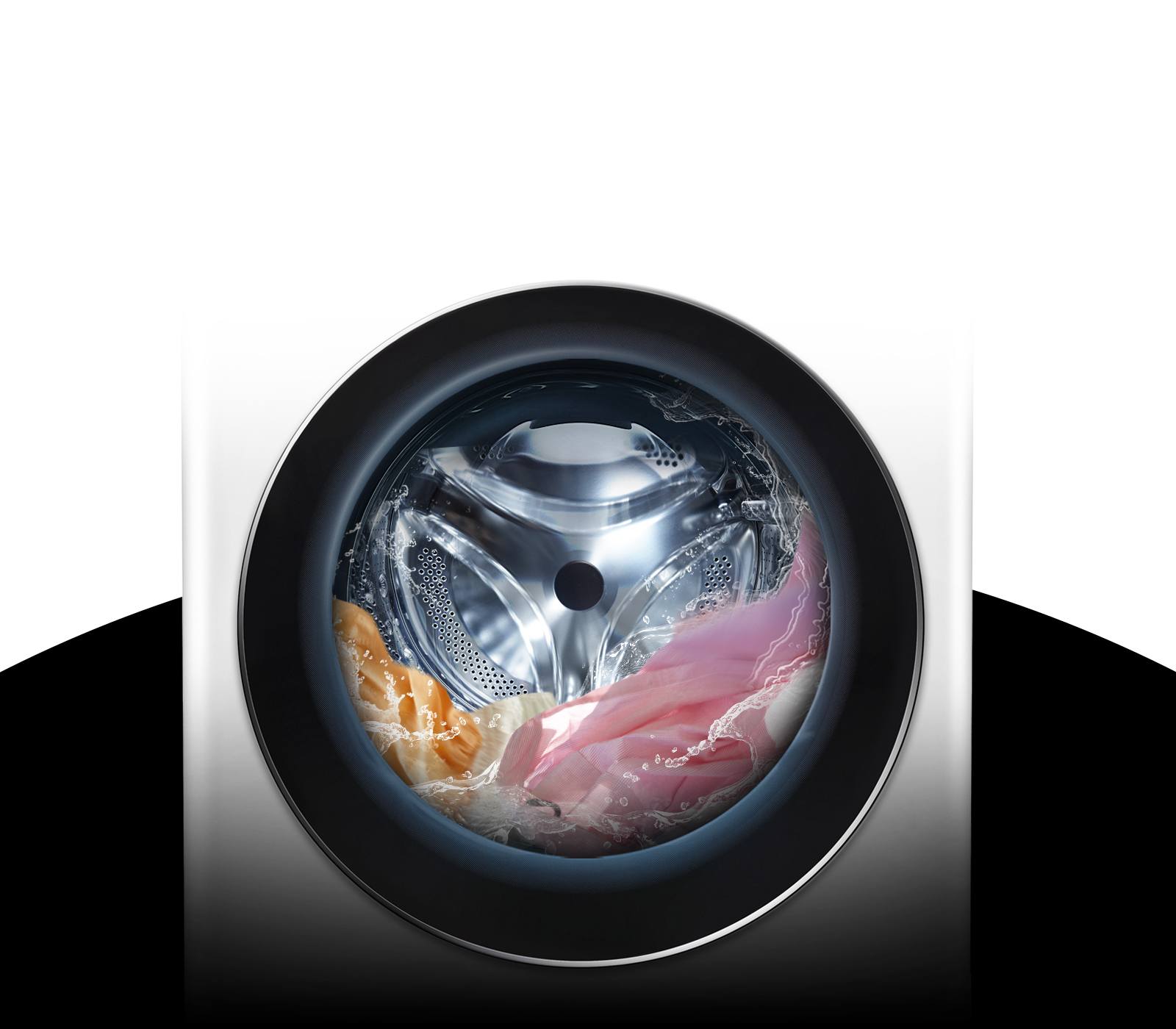 LG TW4V9RW9W TurboWash — цветное бельё в барабане, быстрый цикл стирки