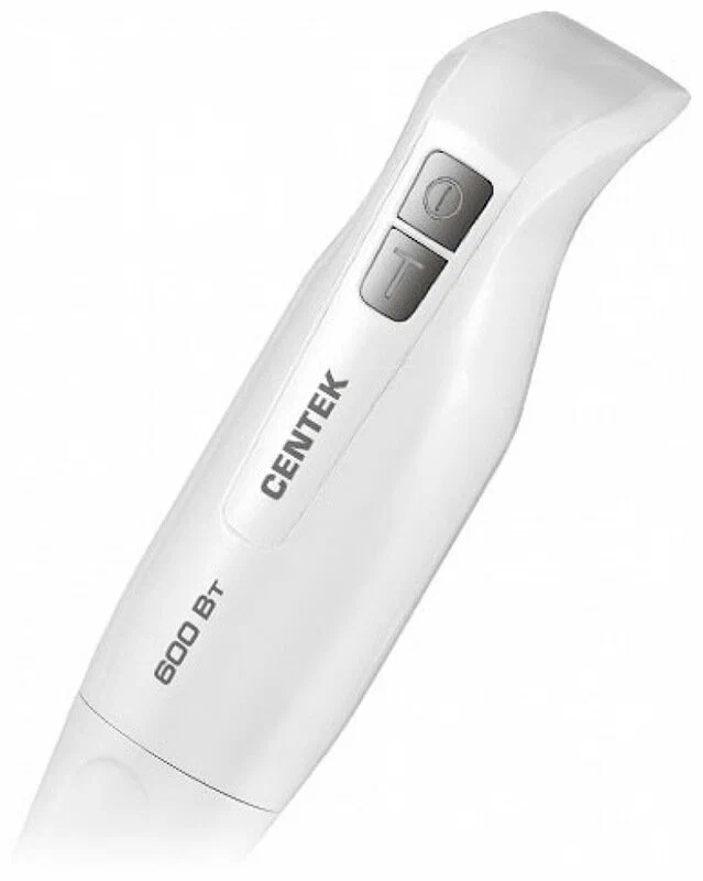 Centek CT-1341 погружной блендер белый 600 Вт две кнопки управления