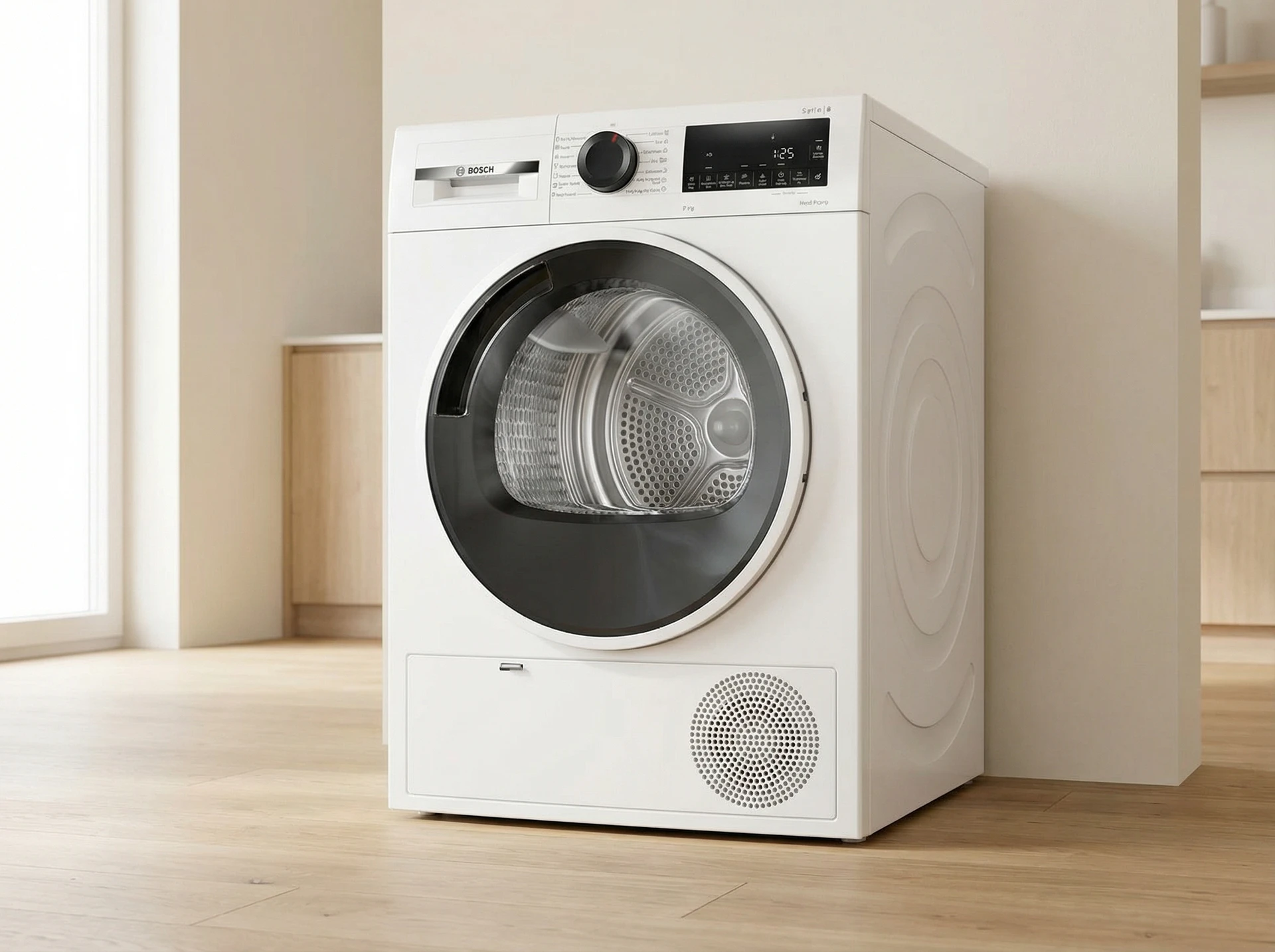 Сушильная машина Bosch WQG24101BY белый - фото в интерьере