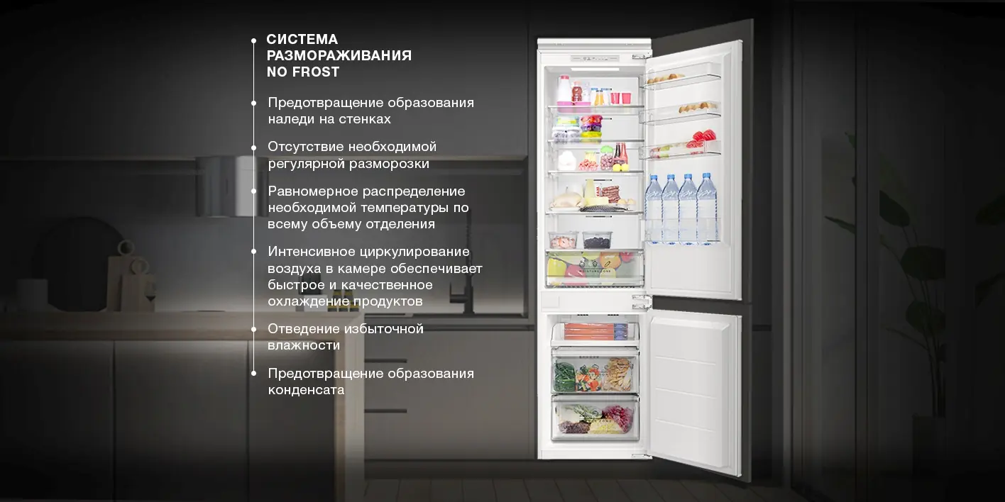Hyundai HBR 1941 внутреннее пространство холодильной камеры полки