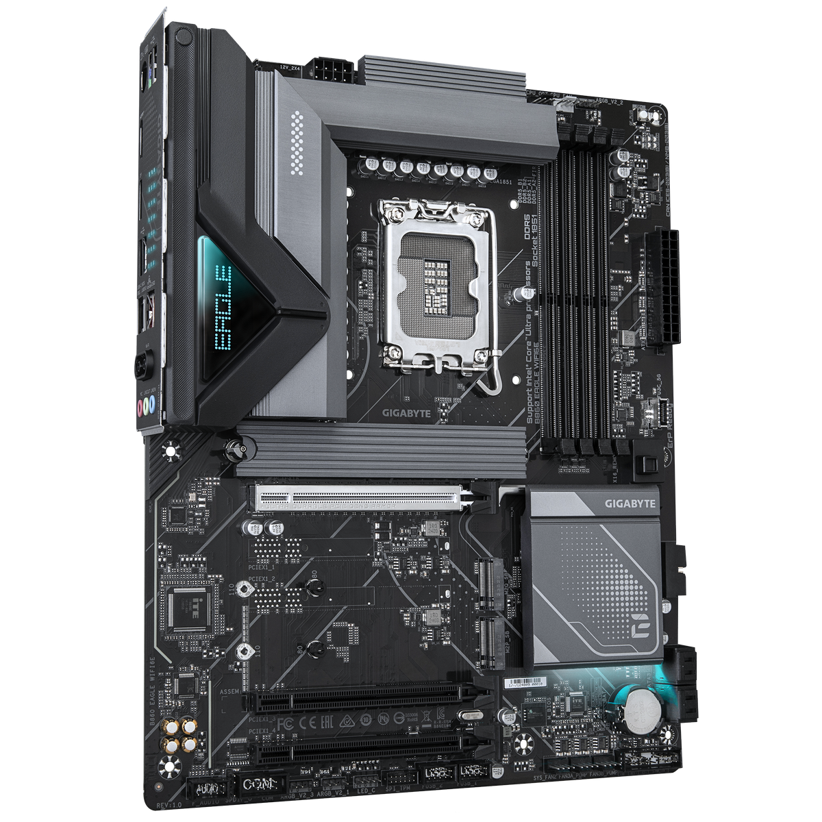 Gigabyte B860 Eagle Wifi6E задняя панель I/O порты USB HDMI DisplayPort