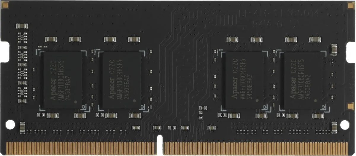 Apacer ES.08G2V.GNH DDR4 8 ГБ SODIMM — модуль памяти, вид с обратной стороны