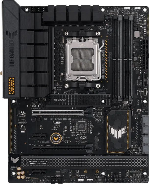 ASUS TUF Gaming B650-Plus WiFi разъёмы и слоты памяти DDR5 AM5
