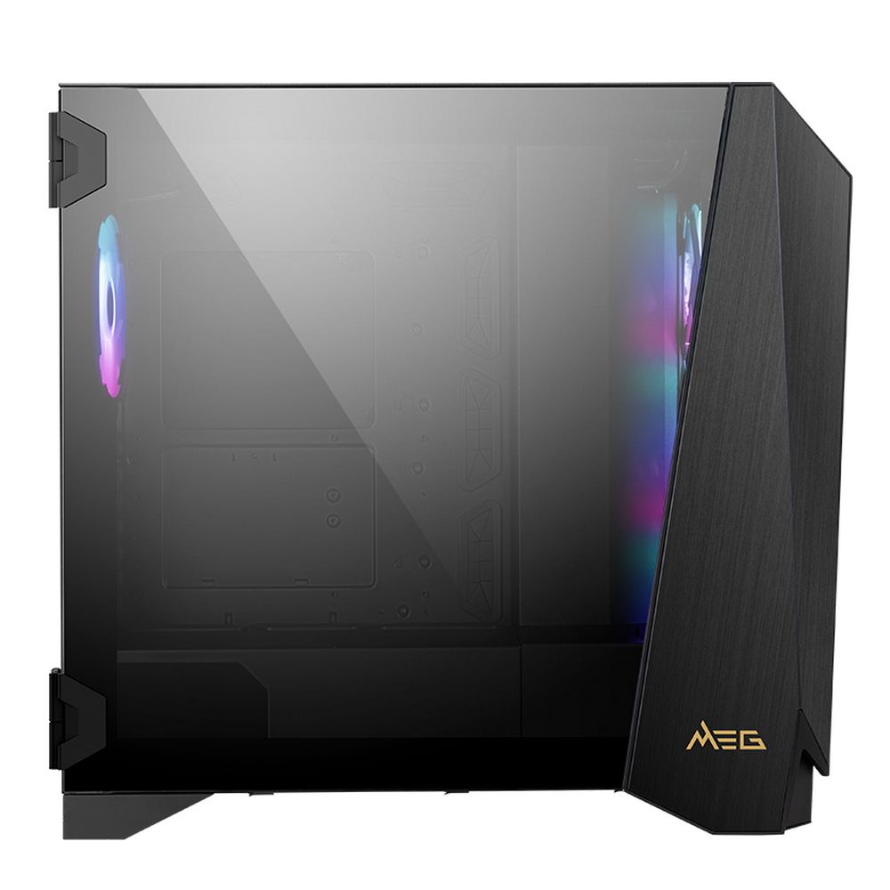 MSI MEG PROSPECT 700R открытая боковая панель внутренняя компоновка ARGB LED подсветка