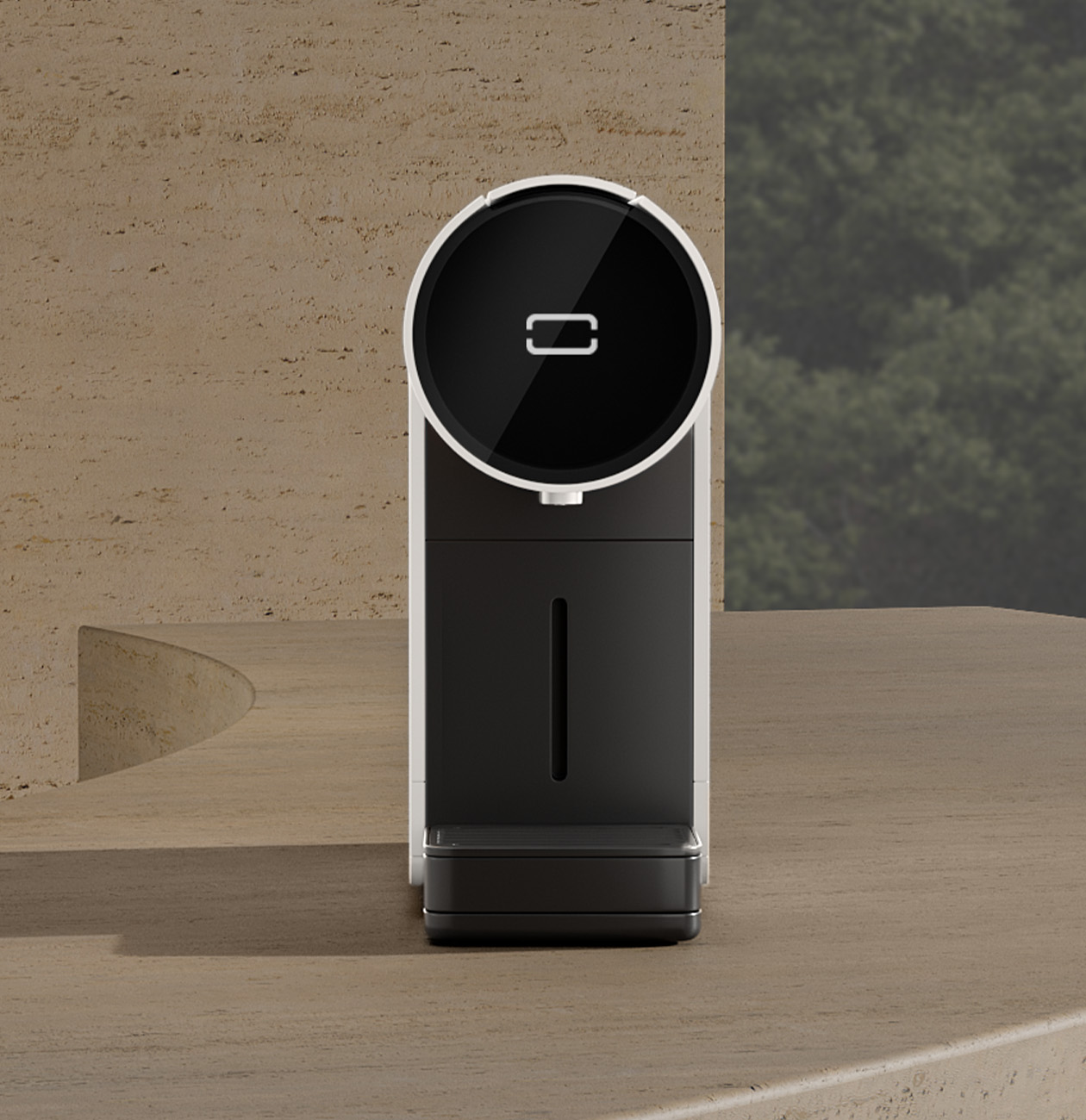 Bork C530 wt белый — капсульная кофемашина Nespresso вид спереди