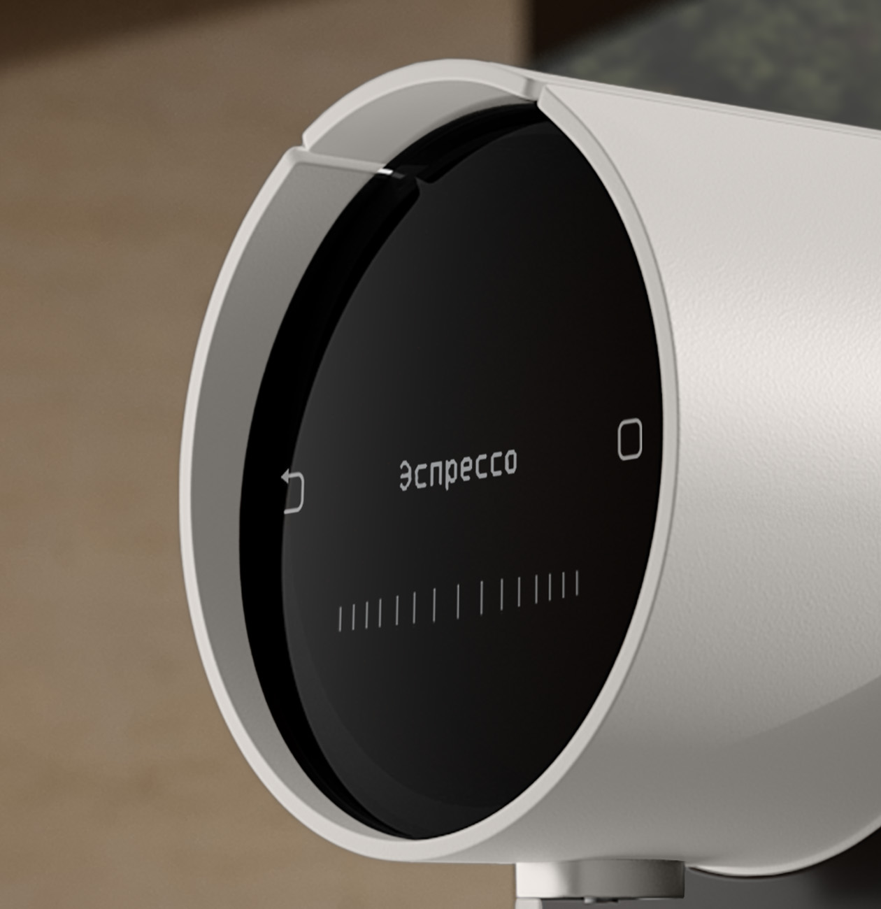 Bork C530 wt белый — боковой профиль, ширина корпуса 9,5 см