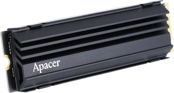 Apacer AS2280Q4 M.2 2280 SSD с массивным радиатором с рёбрами охлаждения, перспективный вид