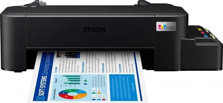 Epson L121 струйный принтер с системой непрерывной подачи чернил, печать документа с графиками