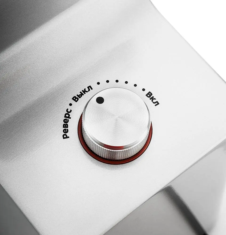 Moulinex KT-2108 регулятор на корпусе — положения от реверса до максимума