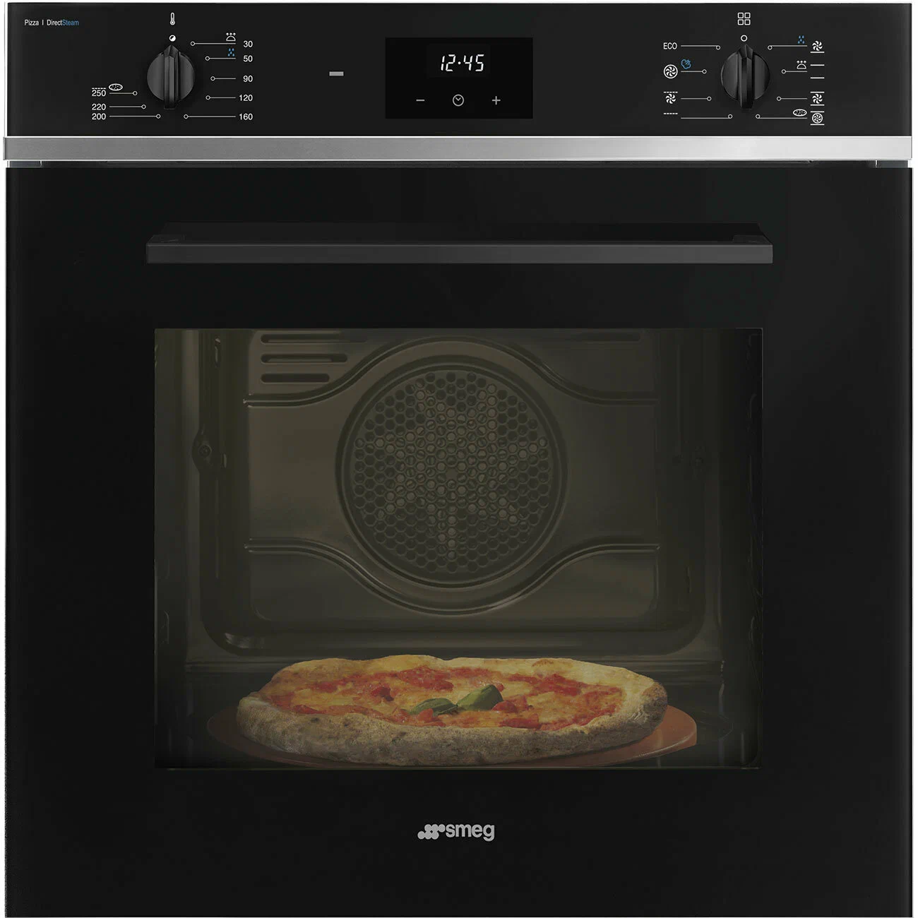 Духовой шкаф Smeg SF6400S1PZB, с грилем, конвекцией и 9 программами, черный