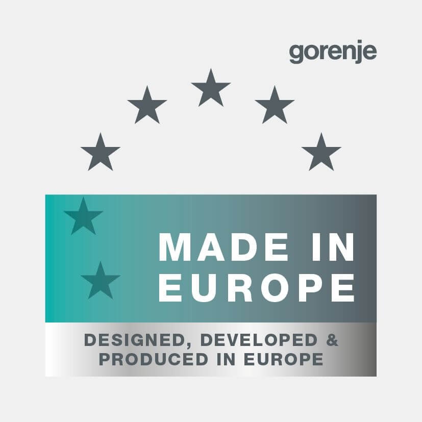 Gorenje WPNEI82SBSWIFI/C логотип Made in Europe &mdash; подтверждение европейского производства