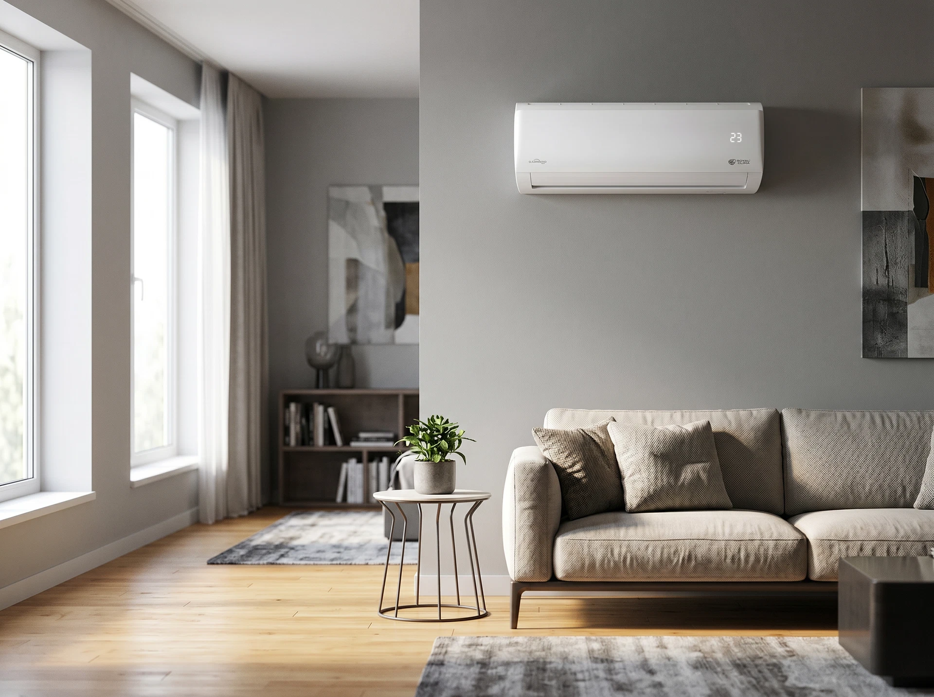 Royal Clima RCI-TWL35HN Triumph Lite Inverter в интерьере жилой комнаты
