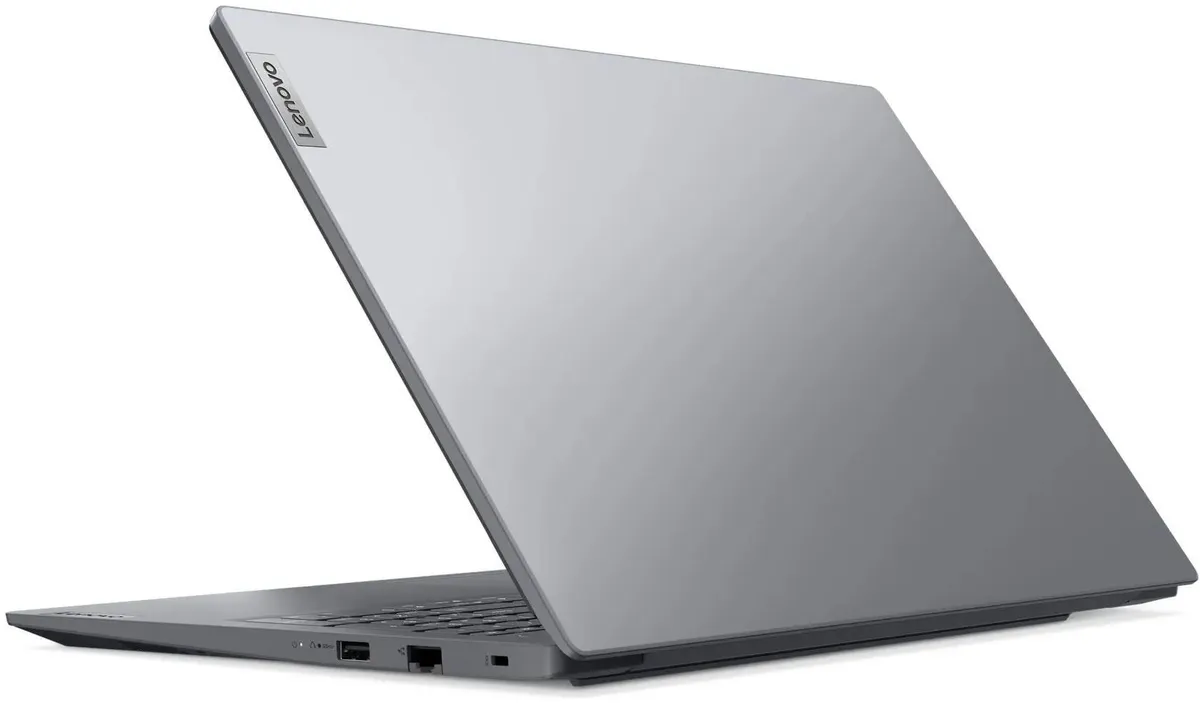 Lenovo V15 G5 IRL боковой профиль — тонкий корпус 18,3 мм, порты на левой стороне