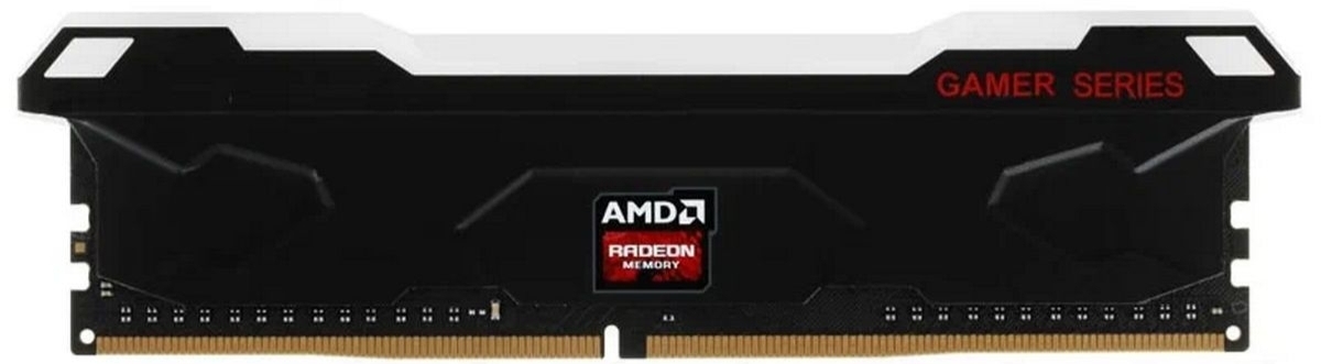 AMD Radeon R7 Performance Series R7516G7200U1S-RGB DDR5 16 ГБ 7200 МГц — чёрный радиатор с RGB-подсветкой