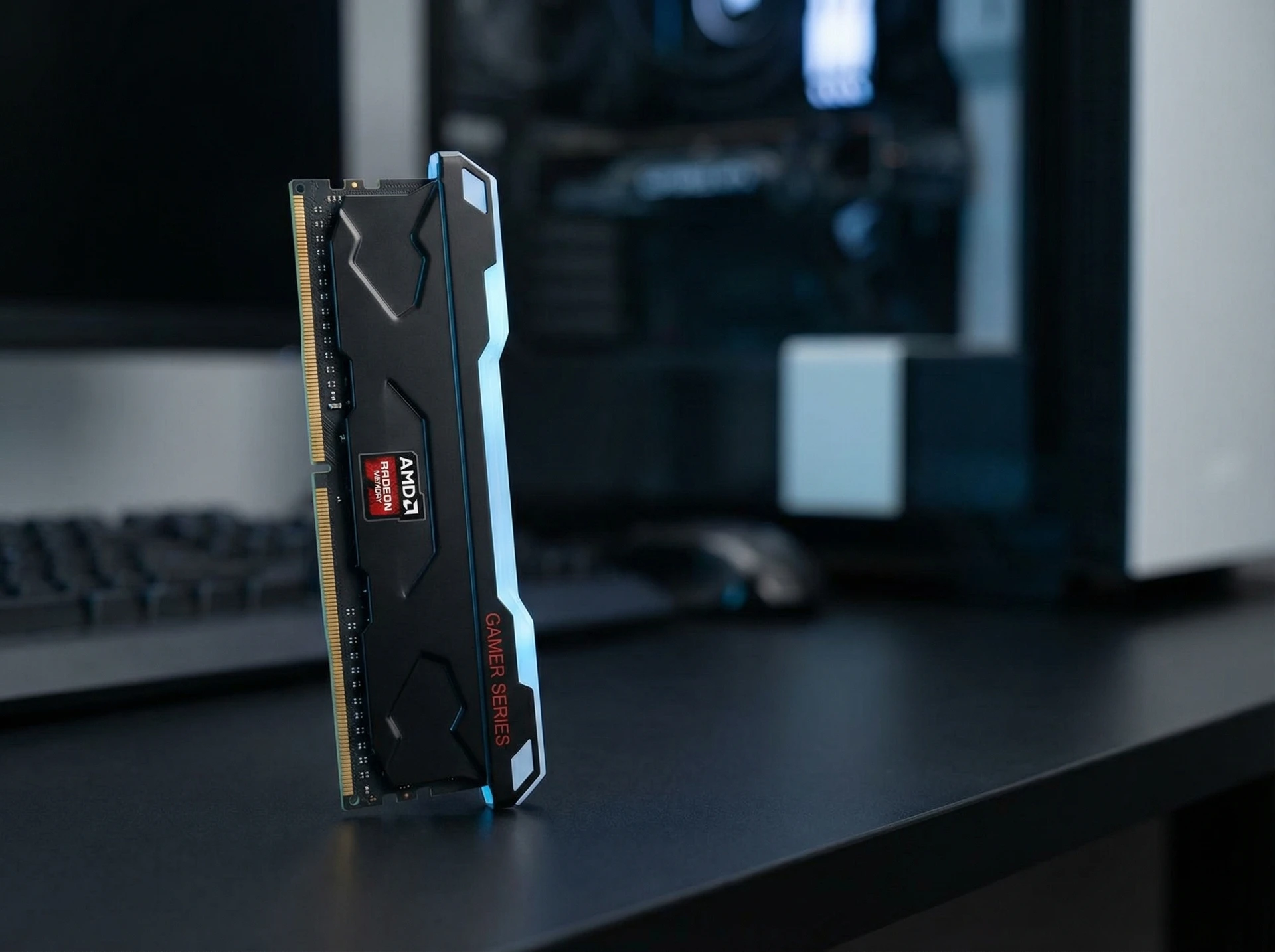 Оперативная память AMD Radeon R7 Performance Series R7516G7200U1S-RGB, DDR5 1х 16ГБ 7200 МГц, DIMM, RTL - фото в интерьере