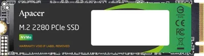 Apacer AS2280Q4L 1ТБ M.2 2280 PCIe 4.0 NVMe SSD — вид спереди с этикеткой