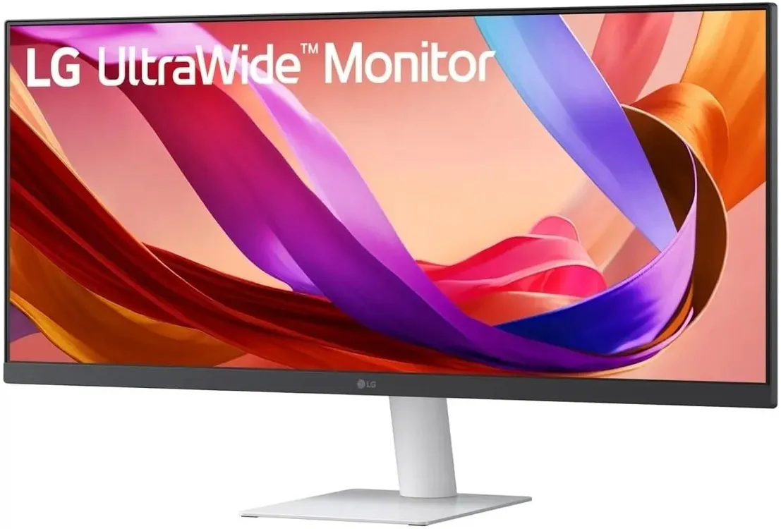 LG 29U531A-W вид под углом безрамочный дизайн и насыщенная цветопередача IPS