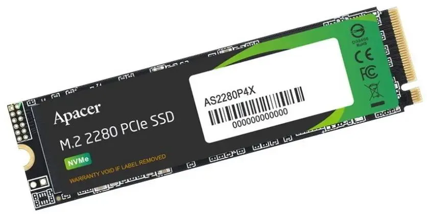 Apacer AS2280P4 2TB NVMe установка в M.2 слот материнской платы