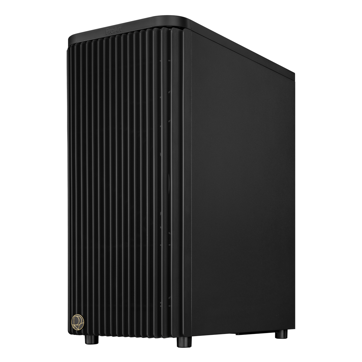 ASUS ProArt PA401 угловой вид с вертикальными рёбрами охлаждения и логотипом ProArt снизу