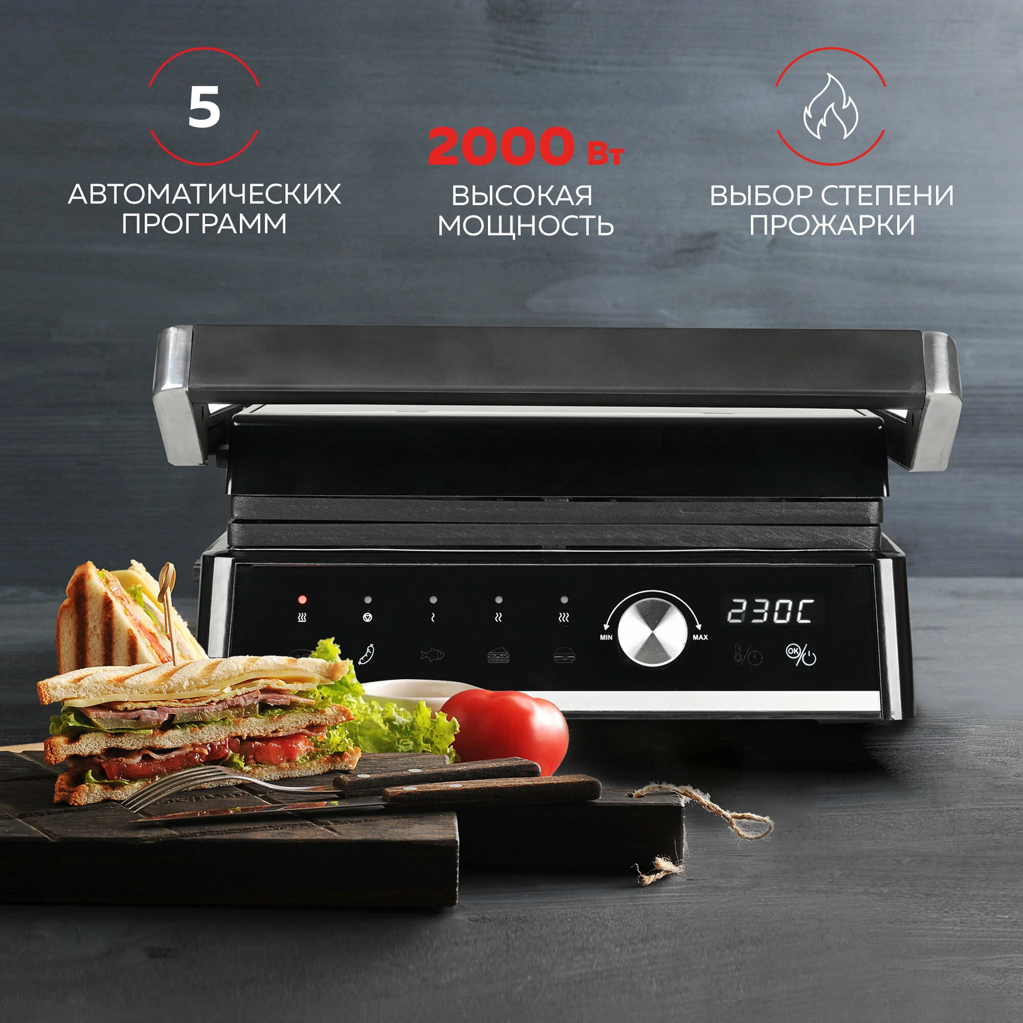 Гриль GFGRIL GF-2000