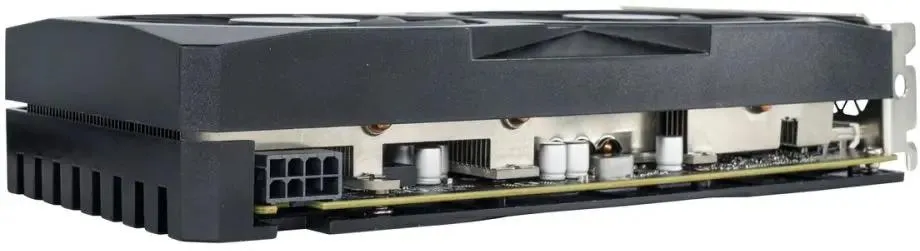 Afox RX 6600 боковой профиль радиатор охлаждения разъём питания 8 pin PCIe
