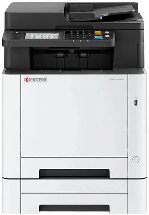 Kyocera Ecosys MA2600cfx задняя панель интерфейсы Ethernet RJ-45 и USB
